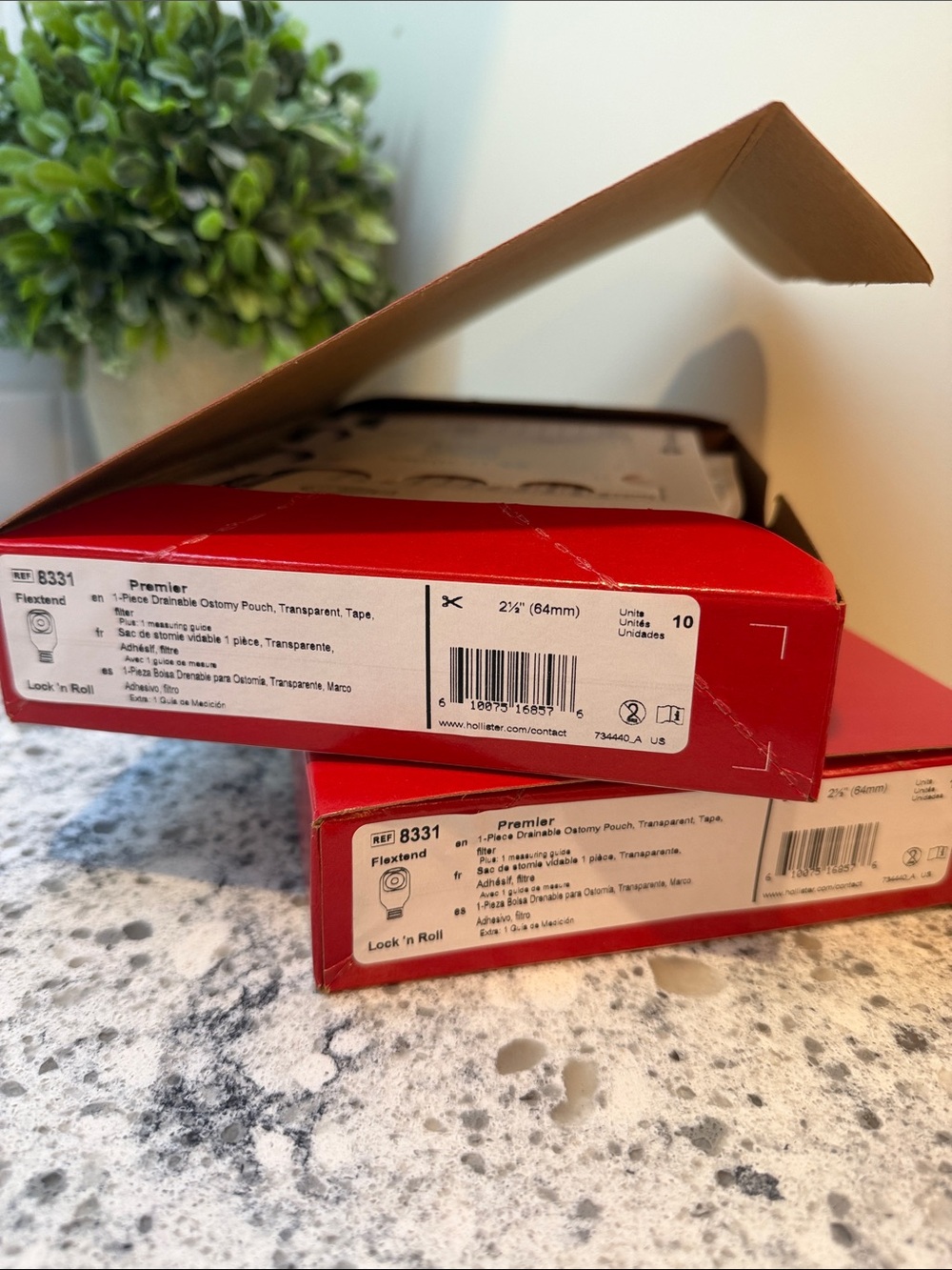 Hollister Flexband Lock n Roll Ostomy bag 8331 Premier 2.5”  2 boxes 10 each